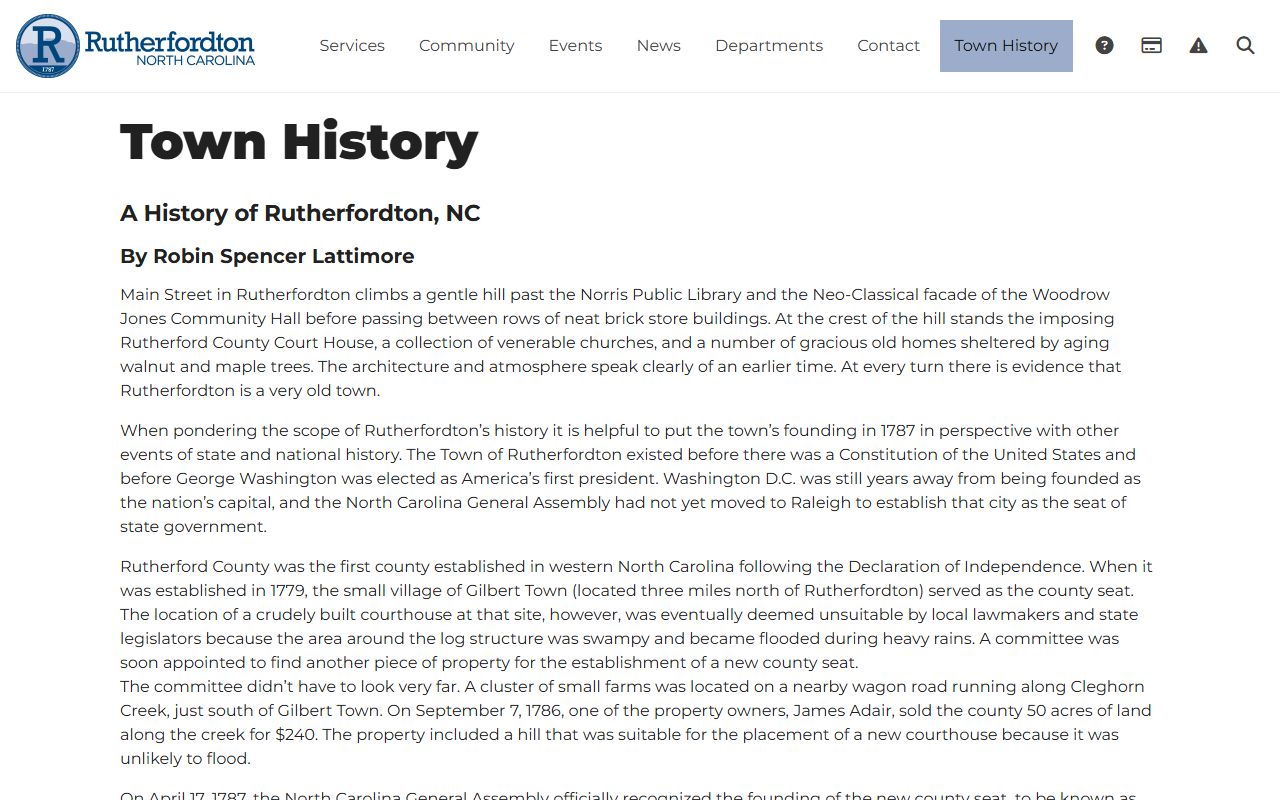 Rutherford County arrest records courthouse history context