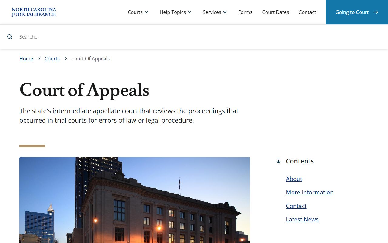 Rutherford County court dockets Court of Appeals source