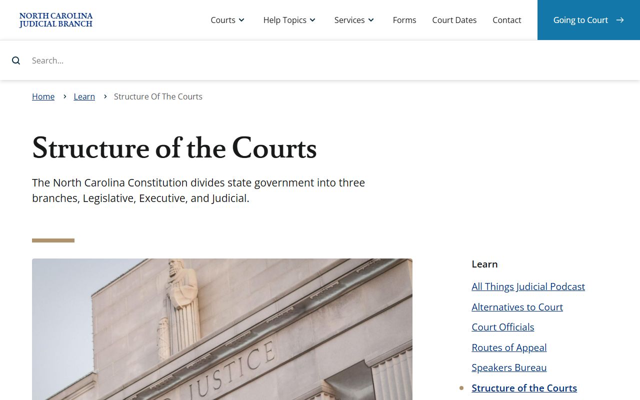 Rutherford County Superior Court and District Court divisions state court structure