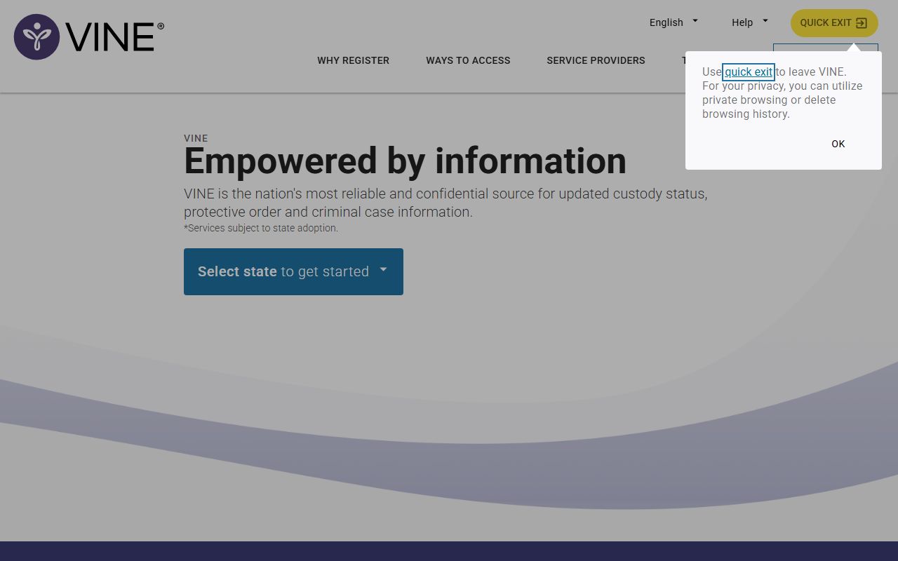 Rutherford County inmate records VINELink custody notification service